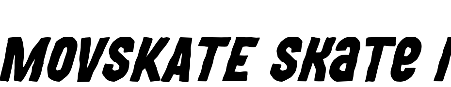 MOVSKATE Skate Italic cкачати шрифт безкоштовно