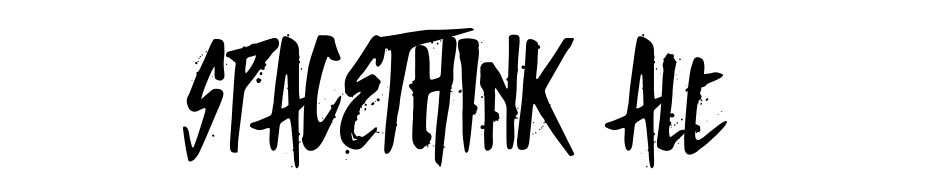 SPACETHINK Alt Font Download Free