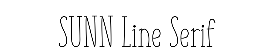 SUNN Line Serif Schrift Herunterladen Kostenlos