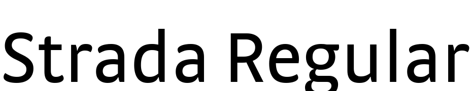 Strada Regular Font Download Free