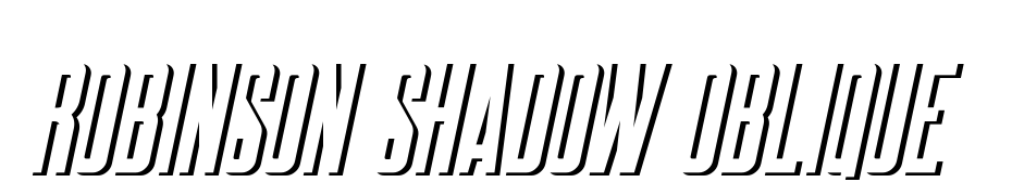 Robinson Shadow Oblique Scarica Caratteri Gratis