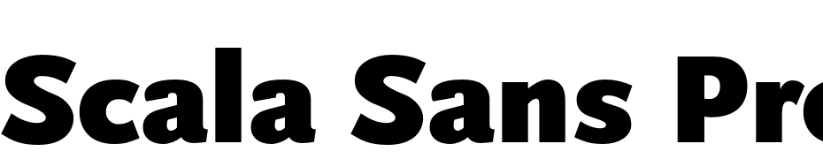 Scala Sans Pro Black Font Download Free