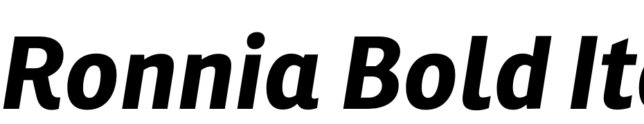 Ronnia Bold Italic Font Download Free