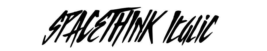 SPACETHINK Italic Font Download Free