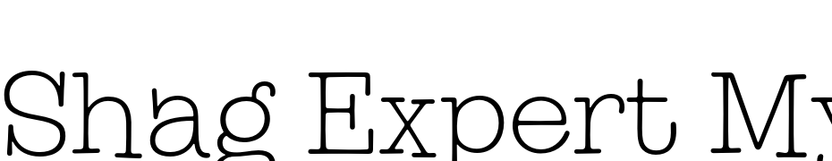 Shag Expert Mystery Font Download Free