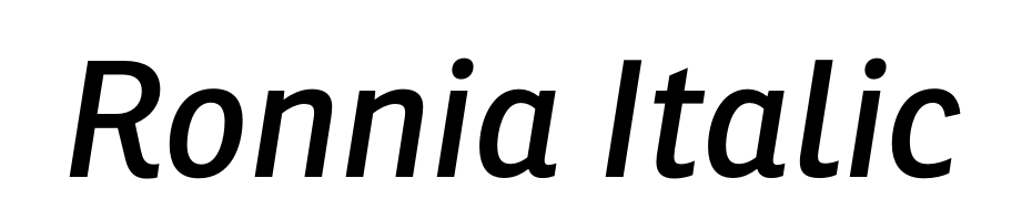 Ronnia Italic Font Download Free