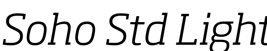 Soho Std Light Italic Font Download Free