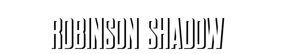 Robinson Shadow Yazı tipi ücretsiz indir