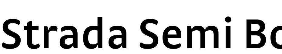 Strada Semi Bold Font Download Free