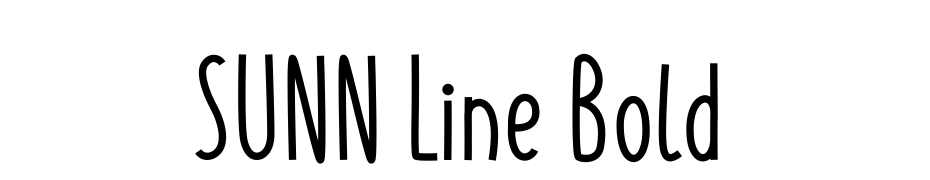 SUNN Line Bold Yazı tipi ücretsiz indir