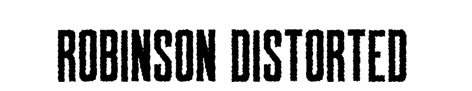 Robinson Distorted cкачати шрифт безкоштовно