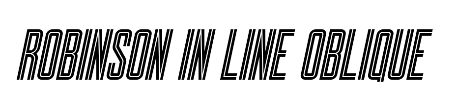 Robinson In Line Oblique cкачати шрифт безкоштовно