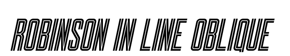 Robinson In Line Oblique Font Download Free