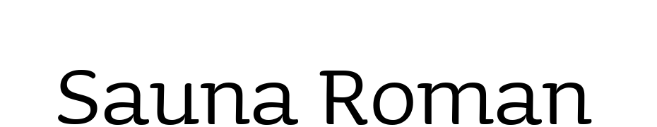 Sauna Roman Font Download Free