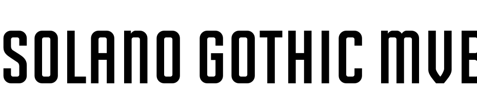 Solano Gothic MVB Std Bold Retro Caps Yazı tipi ücretsiz indir