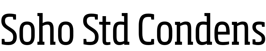 Soho Std Condensed Scarica Caratteri Gratis