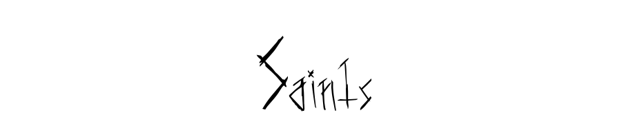 Saints cкачати шрифт безкоштовно