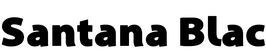 Santana Black Font Download Free