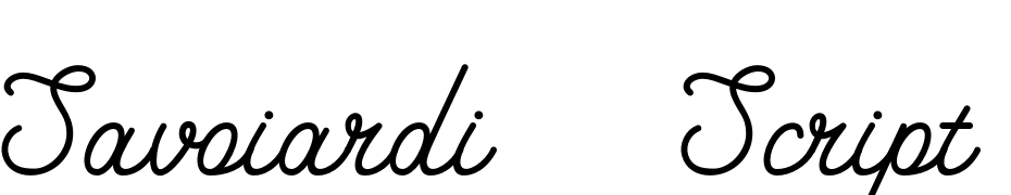Savoiardi  Script Font Download Free