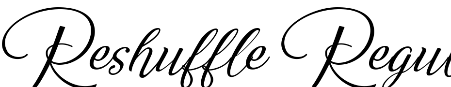 Reshuffle Regular Font Download Free