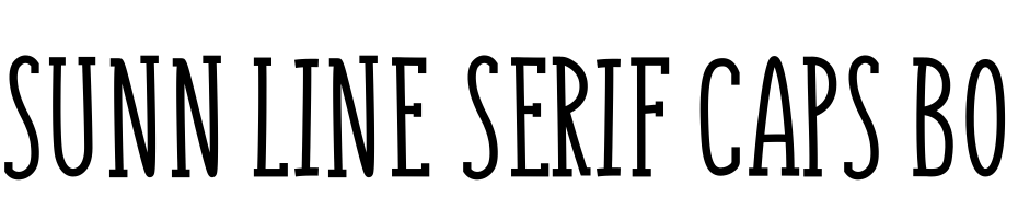 SUNN Line Serif Caps Bold Font Download Free