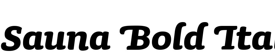Sauna Bold Italic Swash Font Download Free