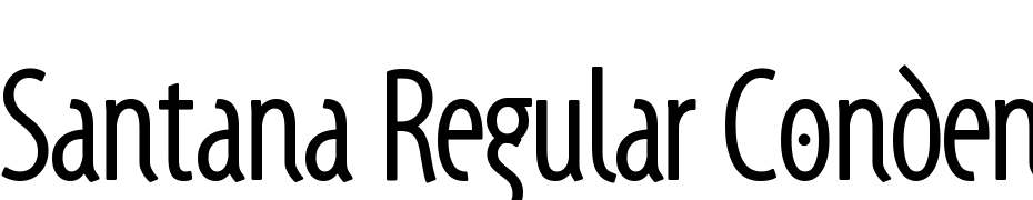 Santana Regular Condensed Font Download Free