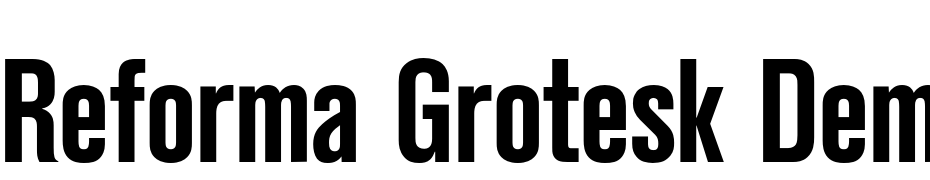 Reforma Grotesk Demi Font Download Free