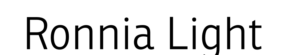 Ronnia Light Font Download Free