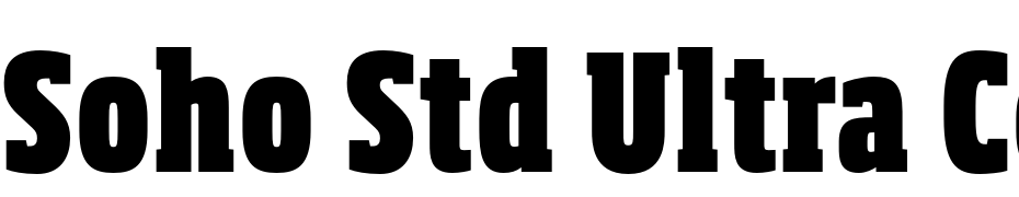Soho Std Ultra Compressed cкачати шрифт безкоштовно