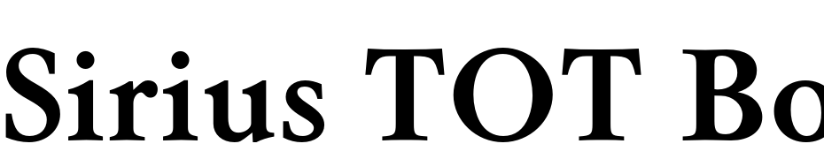 Sirius TOT Bold cкачати шрифт безкоштовно