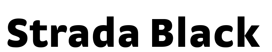 Strada Black Font Download Free