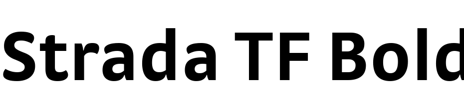 Strada TF Bold Font Download Free