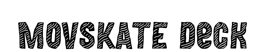 MOVSKATE Deck Font Download Free