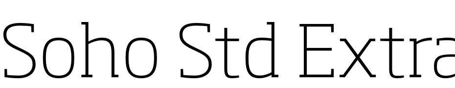 Soho Std Extra Light Font Download Free