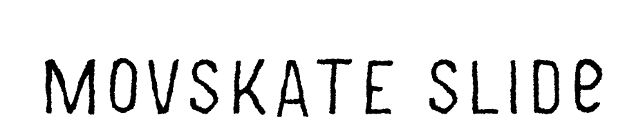 MOVSKATE Slide Font Download Free