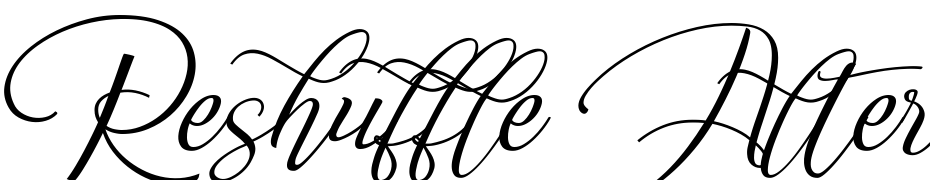 Reshuffle Alternate Regular Yazı tipi ücretsiz indir