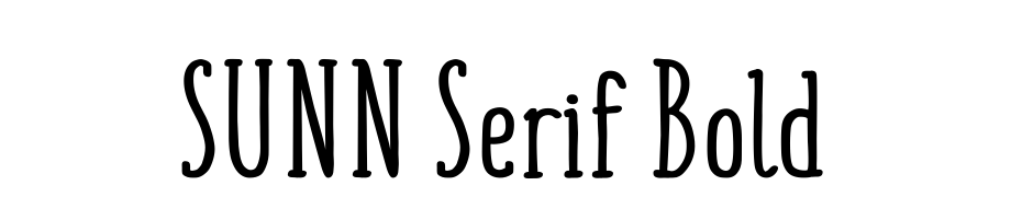 SUNN Serif Bold Fuente Descargar Gratis