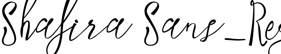 Shafira Sans_Regular Font Download Free