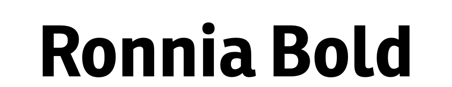 Ronnia Bold Font Download Free