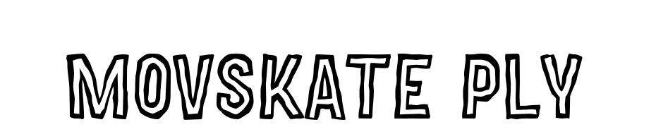 MOVSKATE Ply Font Download Free
