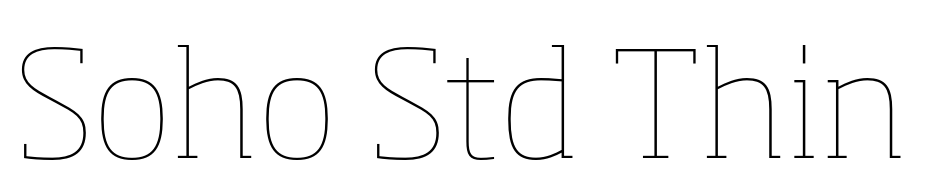 Soho Std Thin Font Download Free