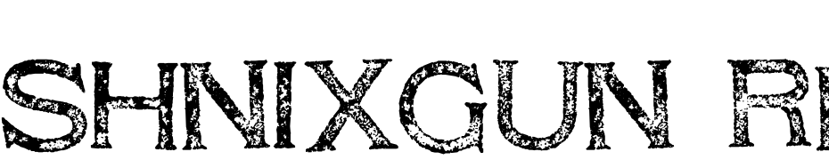 Shnixgun Regular Scarica Caratteri Gratis