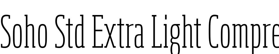 Soho Std Extra Light Compressed Font Download Free