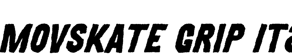MOVSKATE Grip Italic Font Download Free
