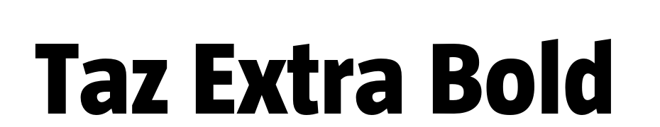Taz Extra Bold Font Download Free
