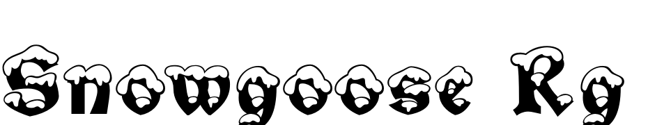 Snowgoose Rg Regular Font Download Free