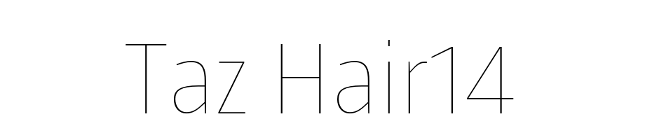 Taz Hair14 Font Download Free