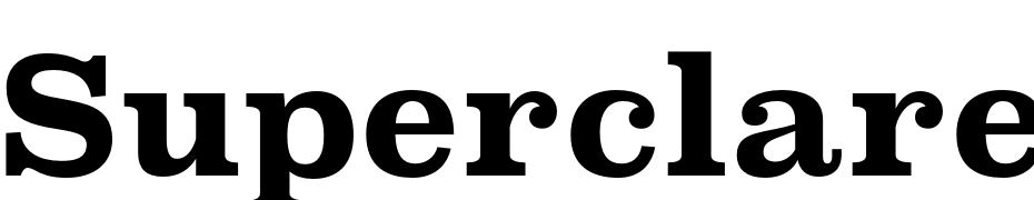 Superclarendon Rg Bold Font Download Free