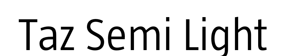 Taz Semi Light Font Download Free